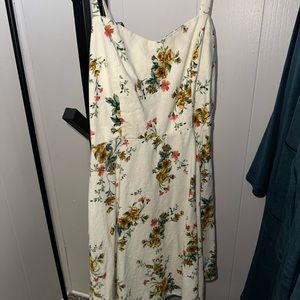Floral, skinny strap, dress